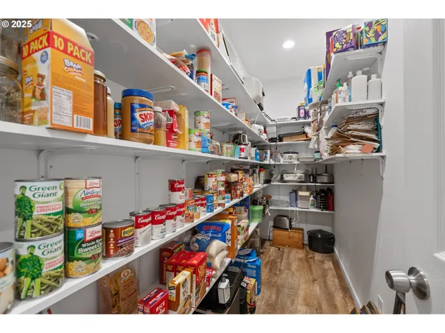 a view of storage in a room