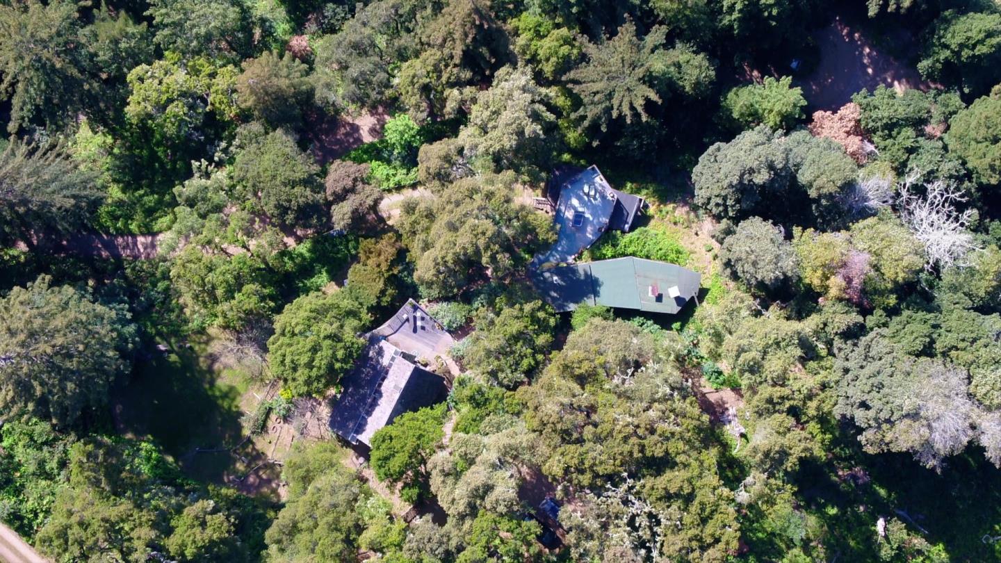 37763 Palo Colorado Road Carmel, CA 93923 - Photo 28 of 32 an aerial view of a house with a yard and garden