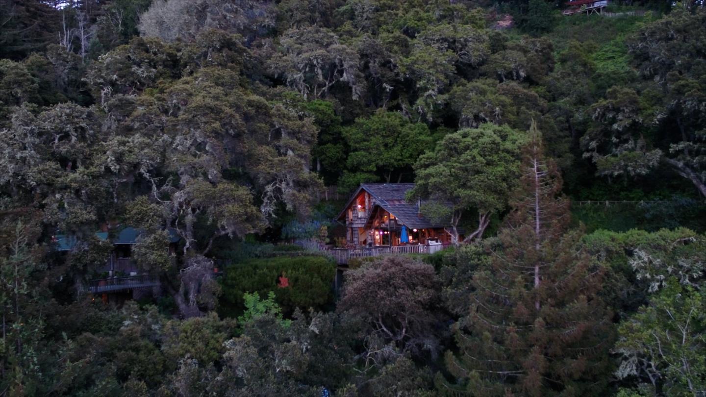 37763 Palo Colorado Road Carmel, CA 93923 - Photo 29 of 32 a view of a wooden house with a yard
