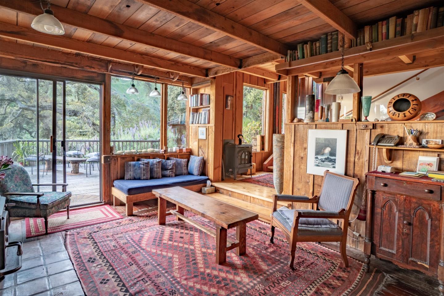 37763 Palo Colorado Road Carmel, CA 93923 - Photo 8 of 32 a outdoor living space with furniture and a potted plant