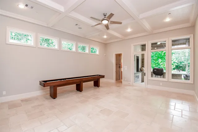 a room with furniture and window