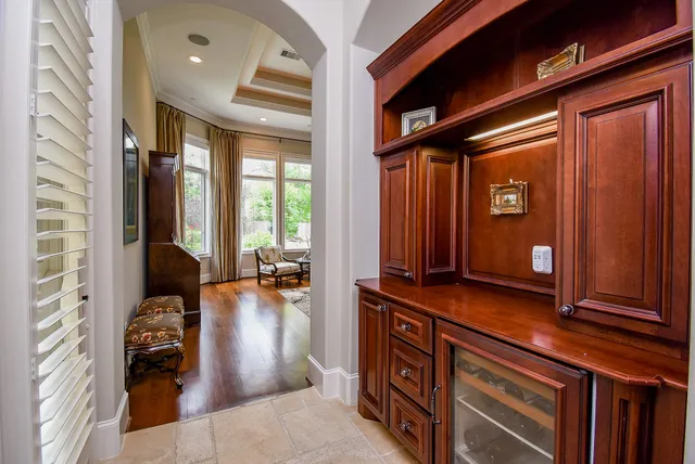 a view of living room with furniture and floor to ceiling window
