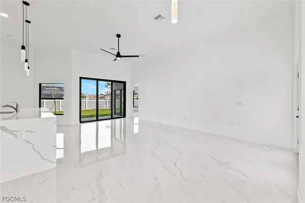 a view of an empty room