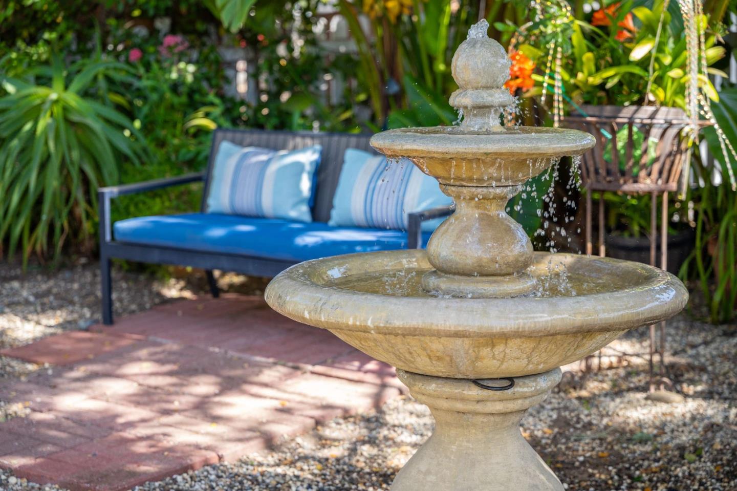 1 Serrano Way Del Rey Oaks, CA 93940 - Photo 10 of 47 a view of a fountain in the backyard of the house