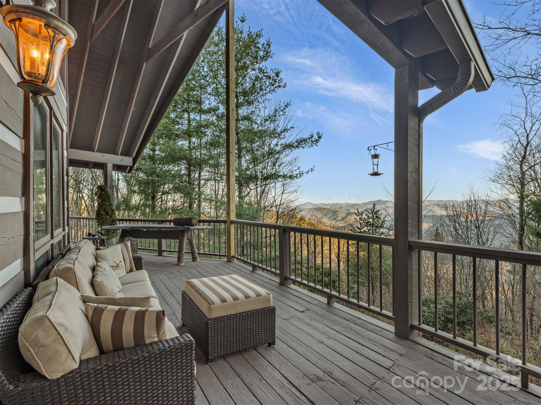 135 Grouse Point Road Maggie Valley, NC 28751 - Photo 14 of 48 a view of balcony with furniture