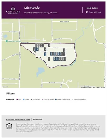 $360,900 | 1052 Miraverde Drive, Crowley, TX 76036