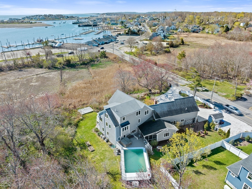 18 Hatherly Road Scituate, MA 02066 - Photo 36 of 42 an aerial view of a house with a lake view