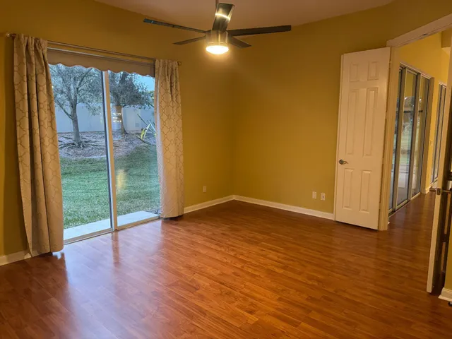 a view of a bathroom with a glass door