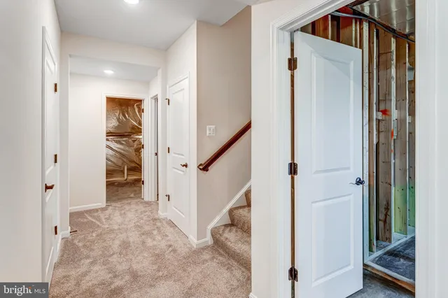 an empty room with a natural light