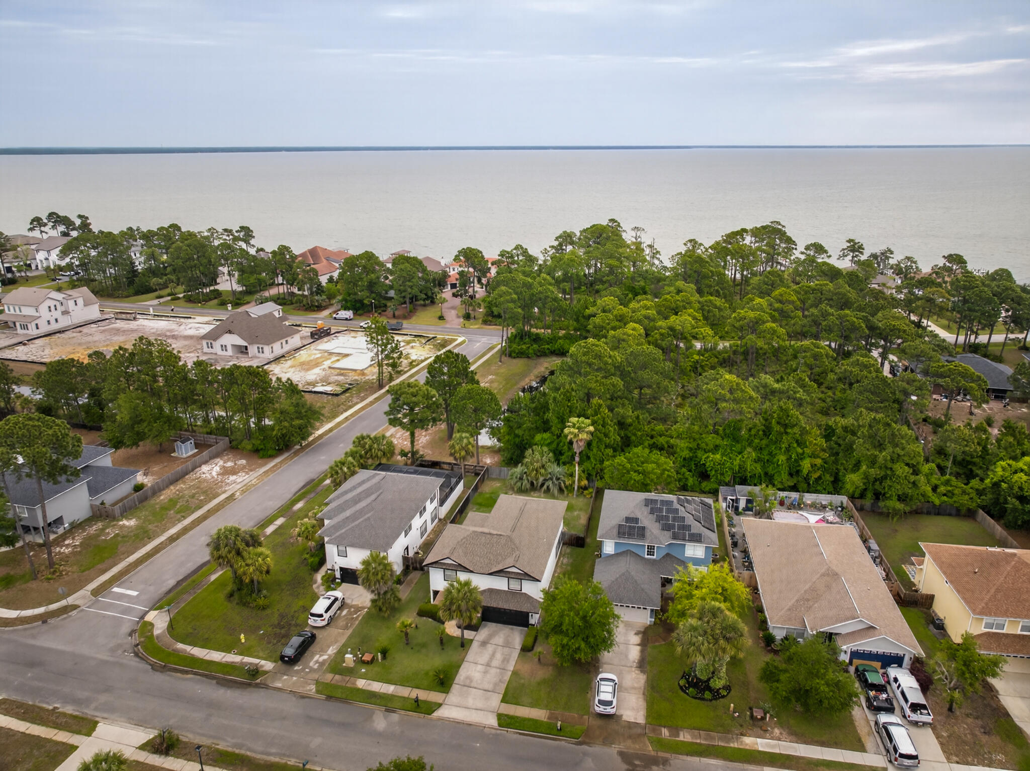 268 Loblolly Bay Drive Santa Rosa Beach, FL 32459 - Photo 26 of 73 an aerial view of a house with a garden