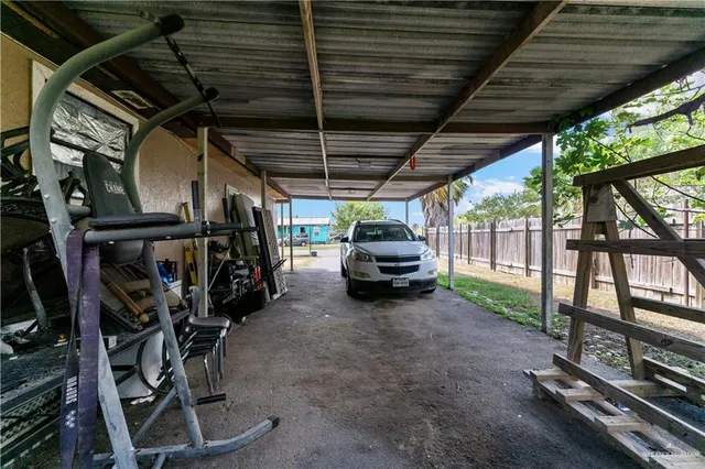 a view of car garage