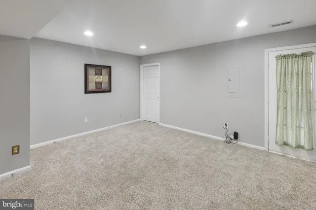 a view of an empty room