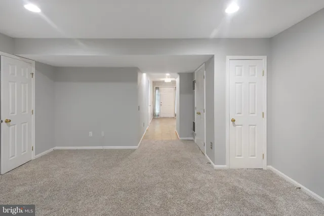 a view of an empty room