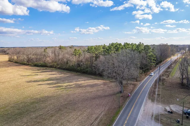 a bird view of a small garden