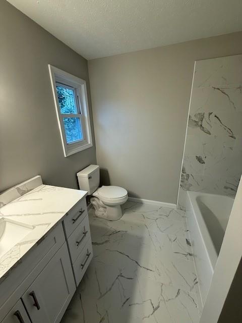 2801 Kellogg Creek Road Acworth, GA 30102 - Photo 21 of 28 a bathroom with a granite countertop sink mirror vanity and toilet