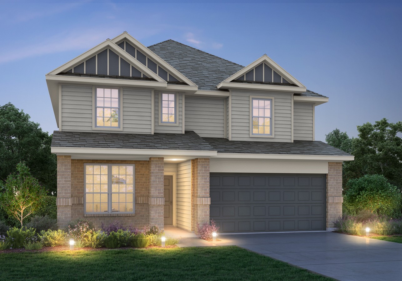622 Pine View Circle Montgomery, TX 77356 - Photo 1 of 29 a front view of a house with a yard and garage