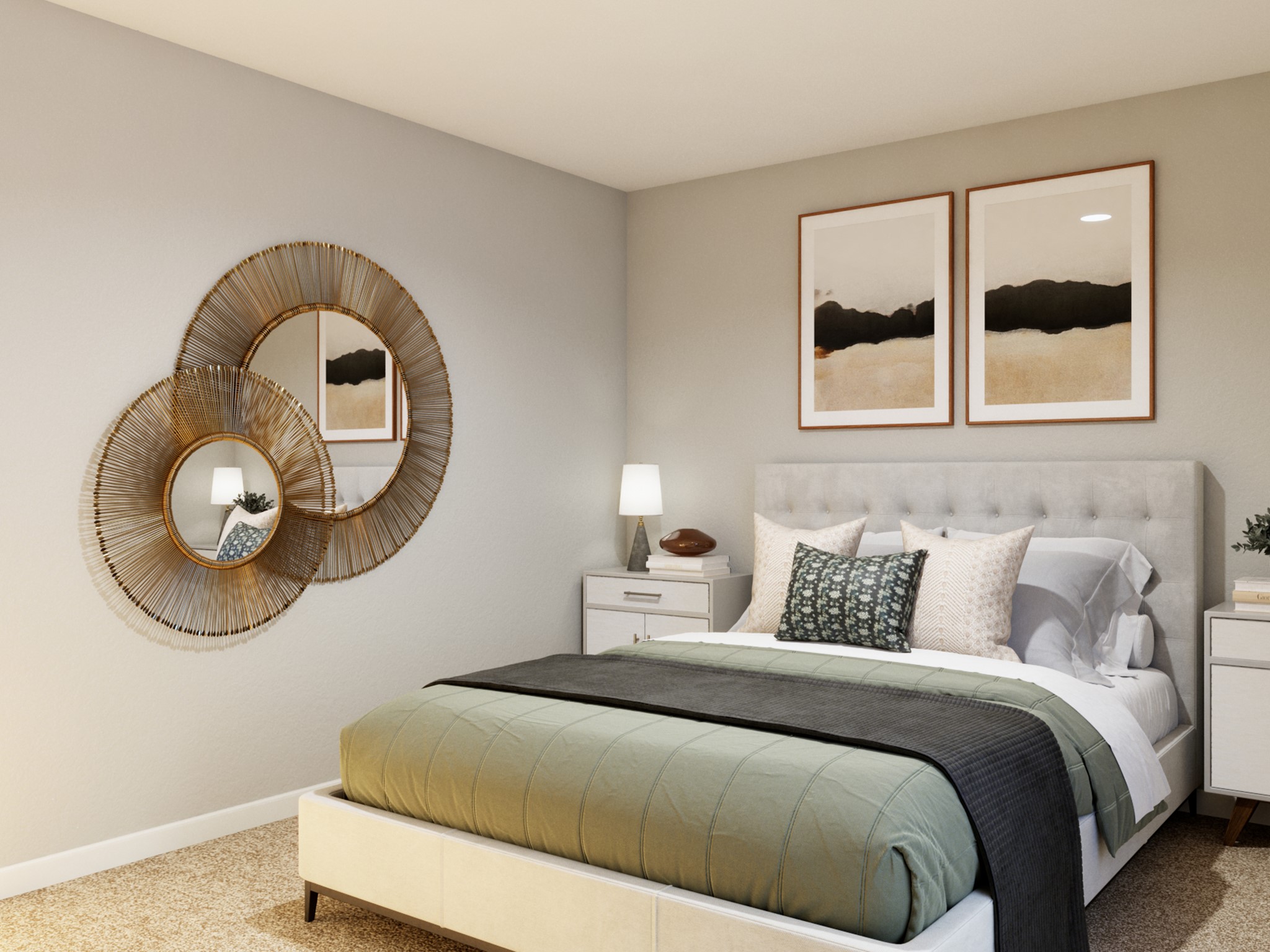 622 Pine View Circle Montgomery, TX 77356 - Photo 24 of 29 a bedroom with a bed and a large mirror next to a window