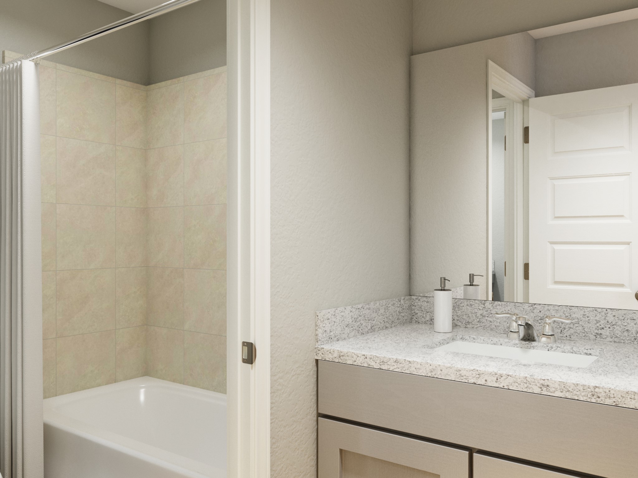 622 Pine View Circle Montgomery, TX 77356 - Photo 27 of 29 a bathroom with a granite countertop sink and a bathtub