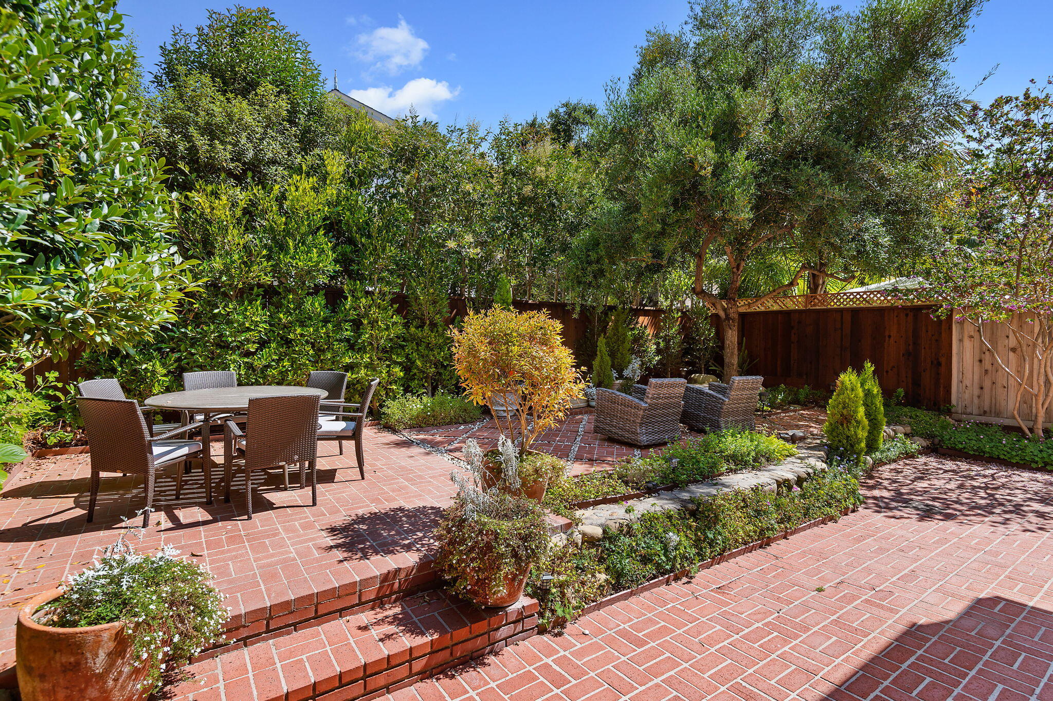 56 Olive Mill Road Santa Barbara, CA 93108 - Photo 14 of 28 a view of a table and chairs in patio