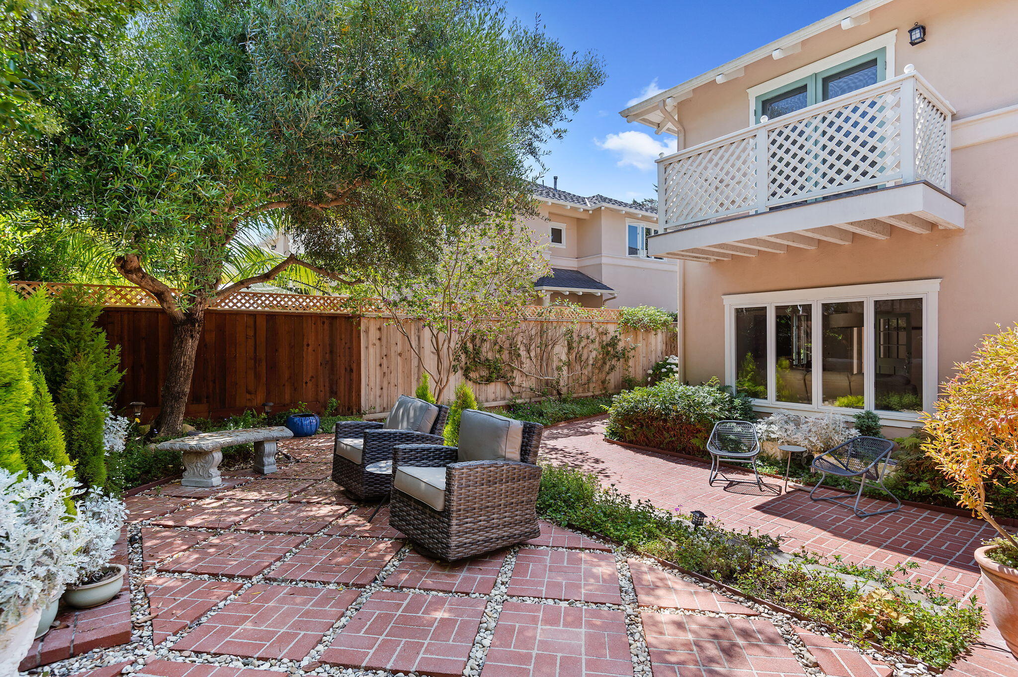 56 Olive Mill Road Santa Barbara, CA 93108 - Photo 15 of 28 a view of a patio with table and chairs and potted plants