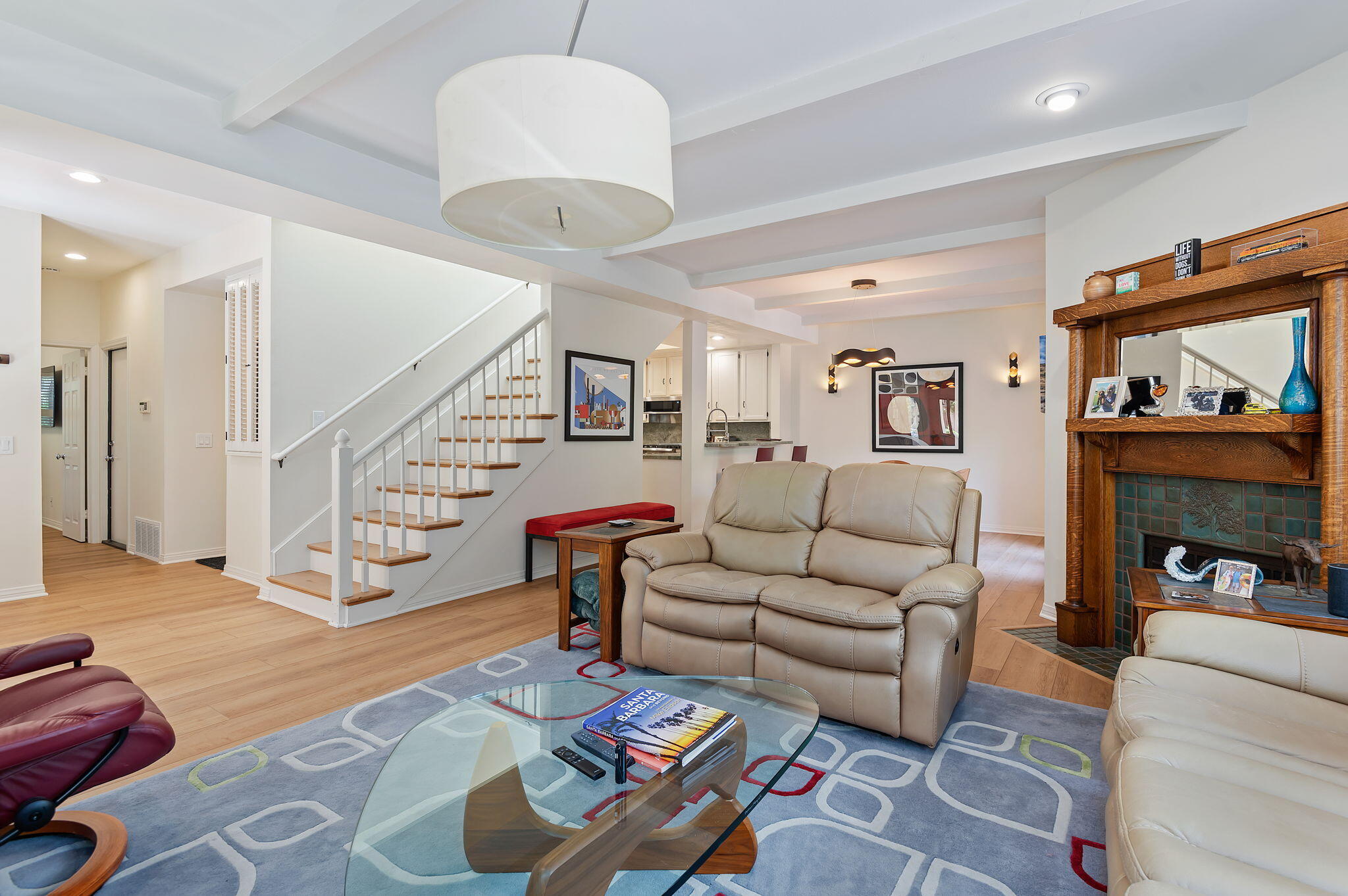 56 Olive Mill Road Santa Barbara, CA 93108 - Photo 8 of 28 a living room with furniture and a wooden floor