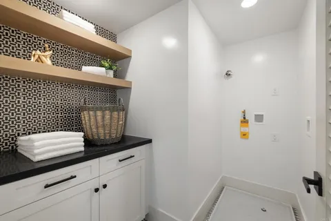 a close view of utility room