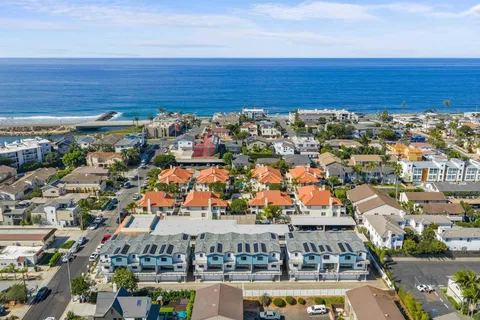 a view of parking and city view