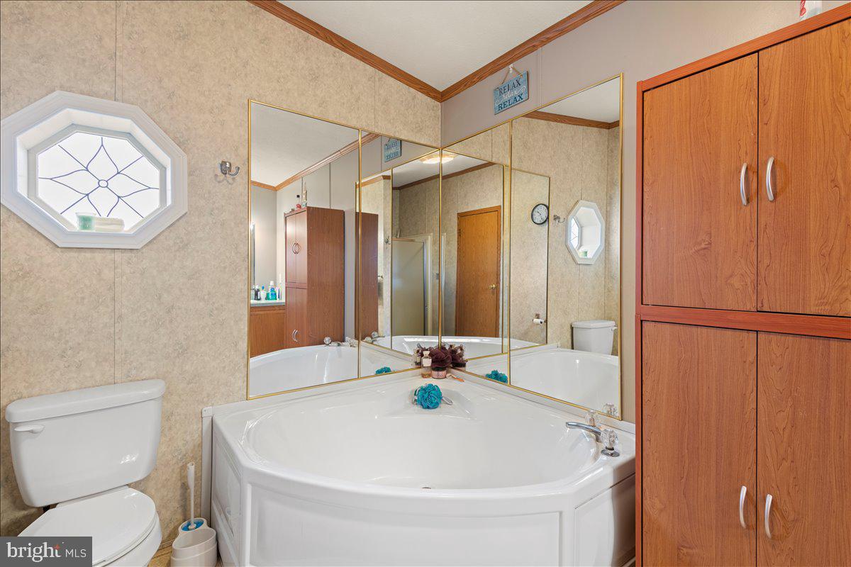 230 Cedar Flat Road Warfordsburg, PA 17267 - Photo 30 of 44 a bathroom with a sink a toilet and a shower