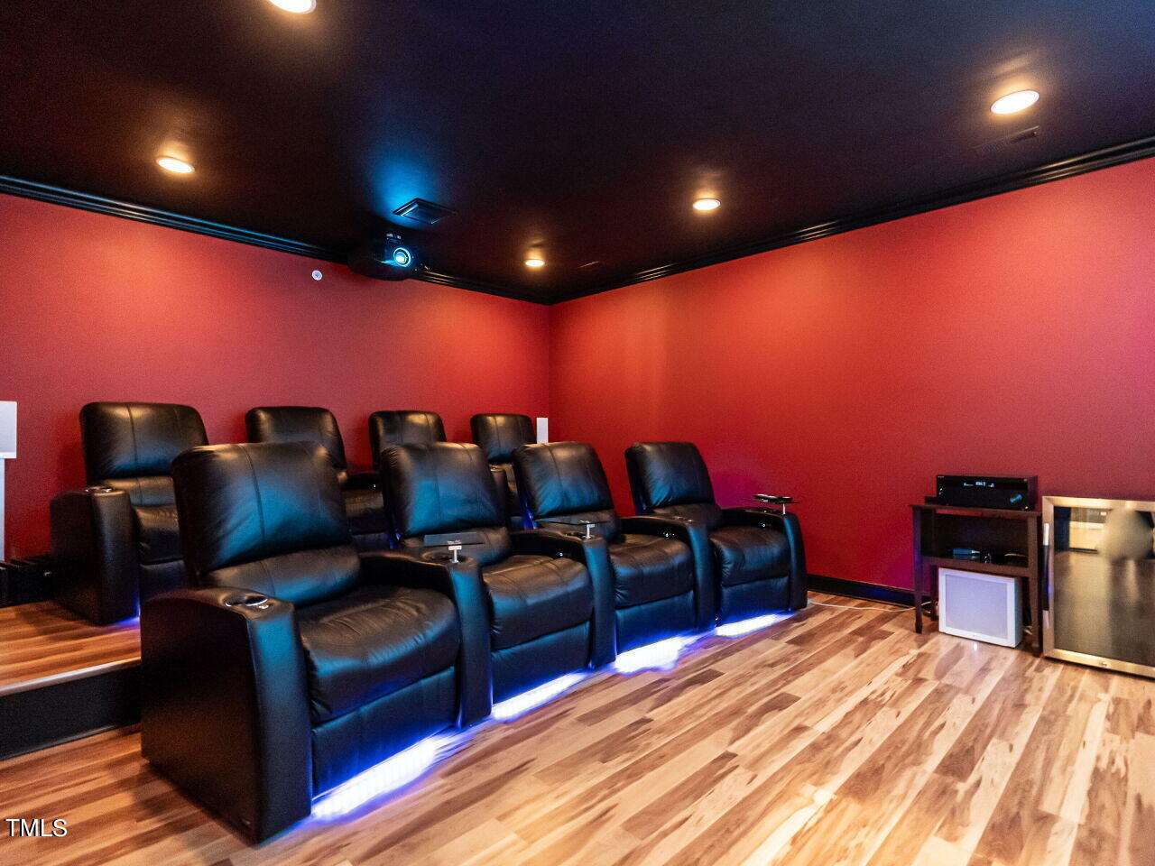3421 Ebenezer Church Road Raleigh, NC 27612 - Photo 36 of 43 a projector room with furniture