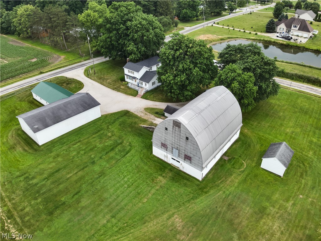 7769 Peck Road Ravenna, OH 44266 - Photo 46 of 50 Aerial view featuring a water view