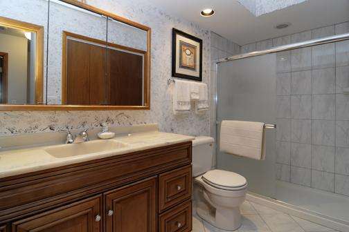 284 Paddock Circle Glendale Heights, IL 60139 - Photo 3 of 11 a bathroom with a sink a toilet and shower