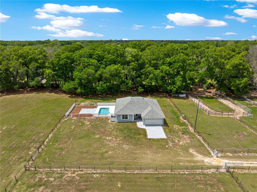 4495 Southeast 150th Street Summerfield, FL 34491 - Photo 3 of 76 a view of a swimming pool with an outdoor seating and yard