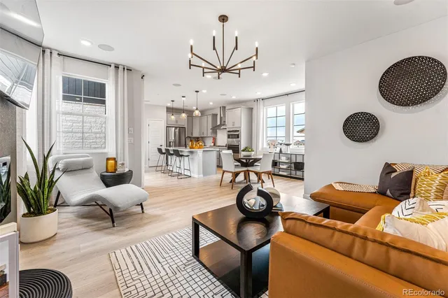 a view of a livingroom with furniture and window