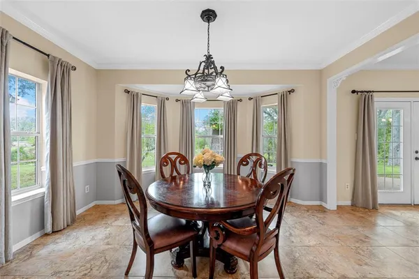 a view of hallway with livingroom