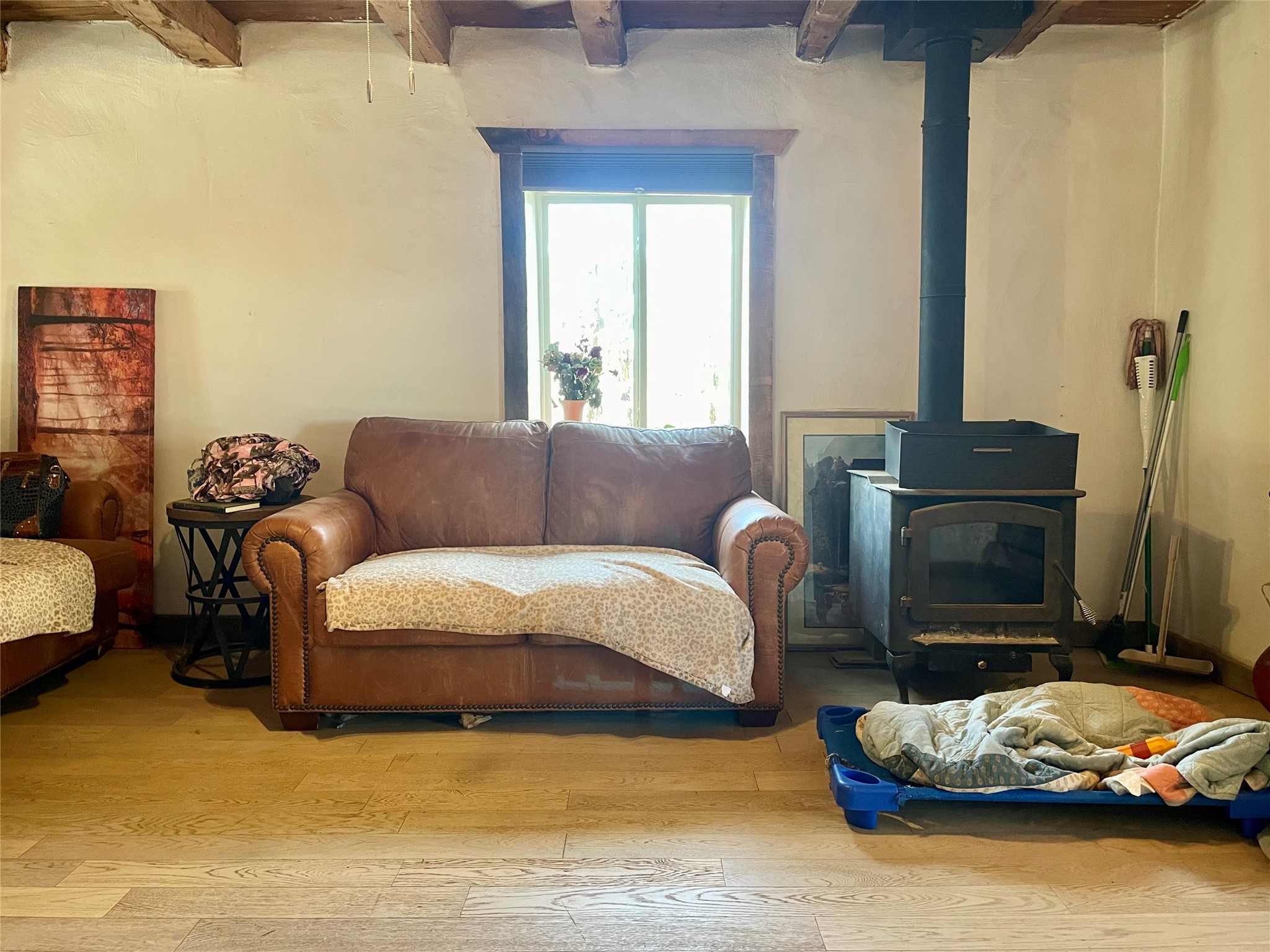 203 Highway 3 Ribera, NM 87560 - Photo 35 of 46 Rock House Wood Stove