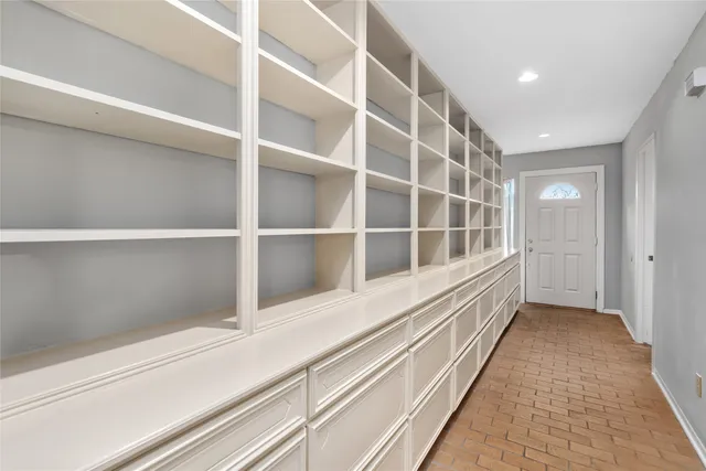 a view of a walk in closet