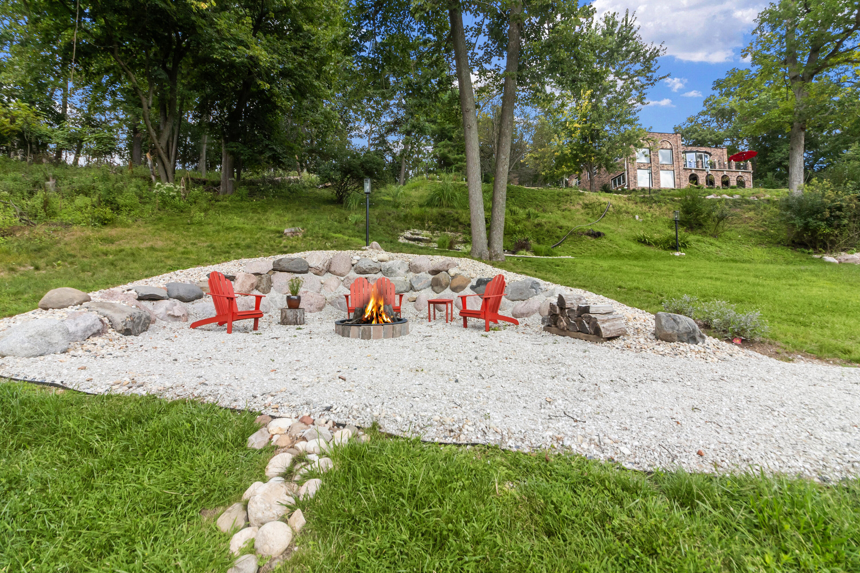 W5505 Rocky Road La Grange, WI 53121 - Photo 38 of 45 Fire pit