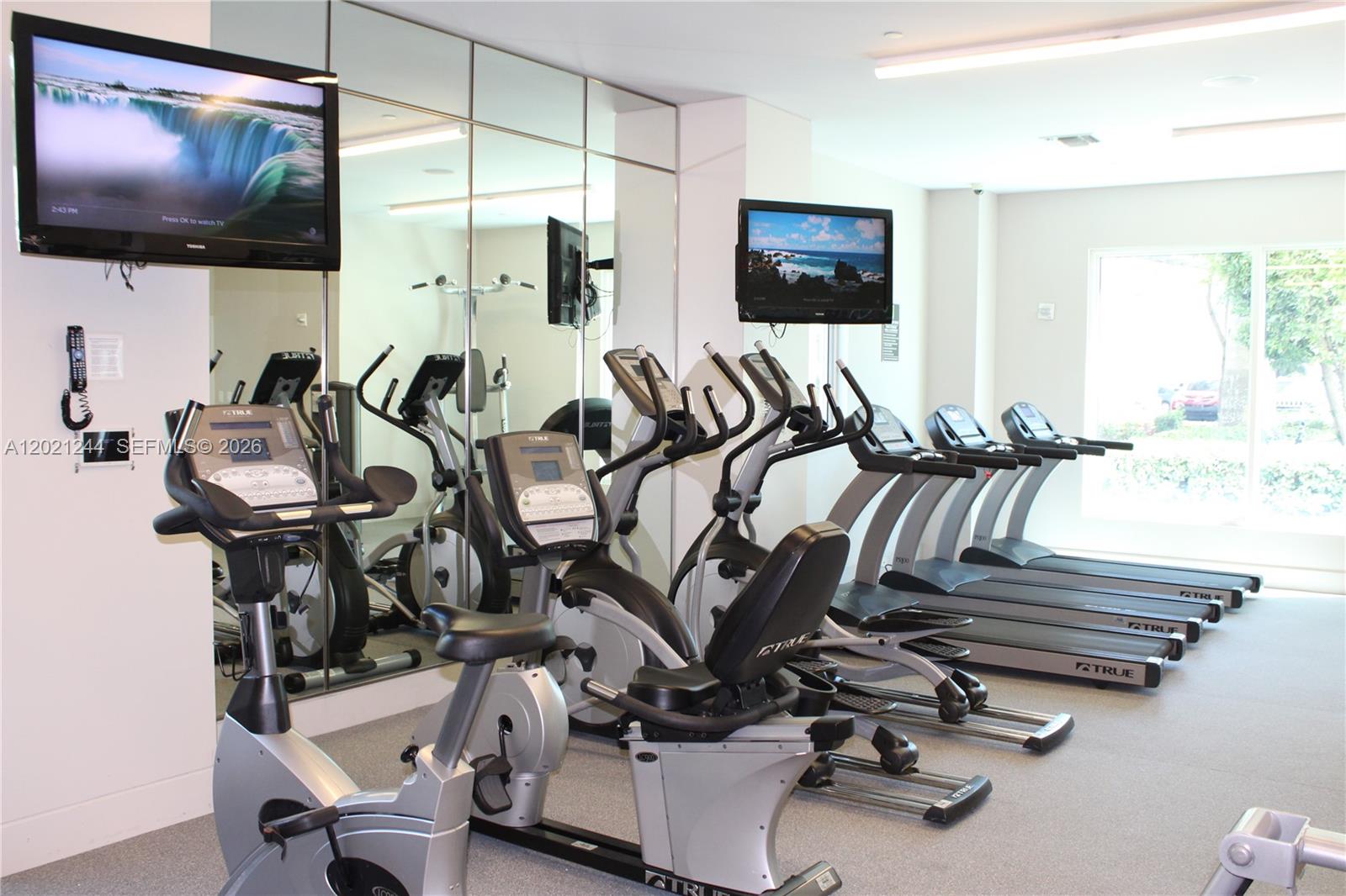 110 Southwest 12th Street, Unit 907 Miami, FL 33130 - Photo 12 of 12 a view of a room with gym equipment