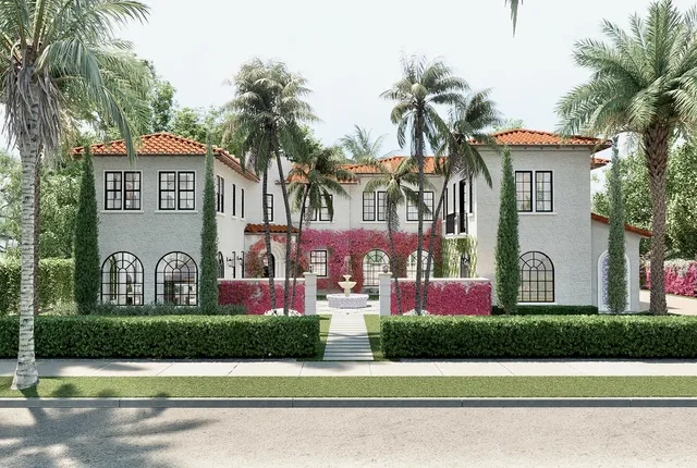 a front view of school