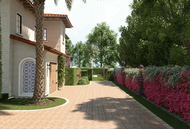 a view of a back yard of the house