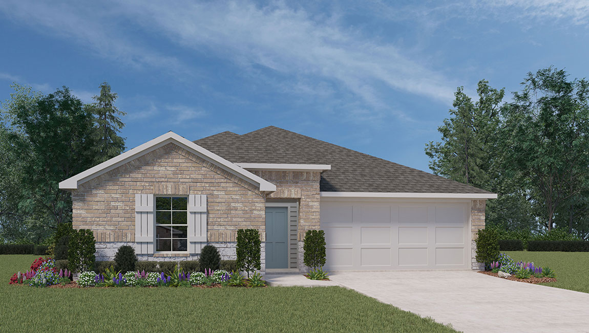 148 McNamara Court Jarrell, TX 76537 - Photo 1 of 22 a view of a house with a yard and garden