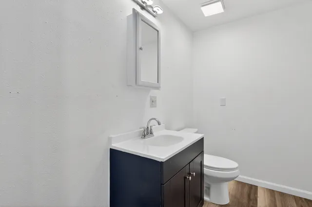 a bathroom with a sink and a toilet