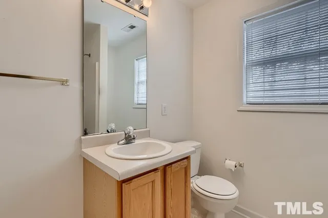 a bathroom with a sink toilet and vanity