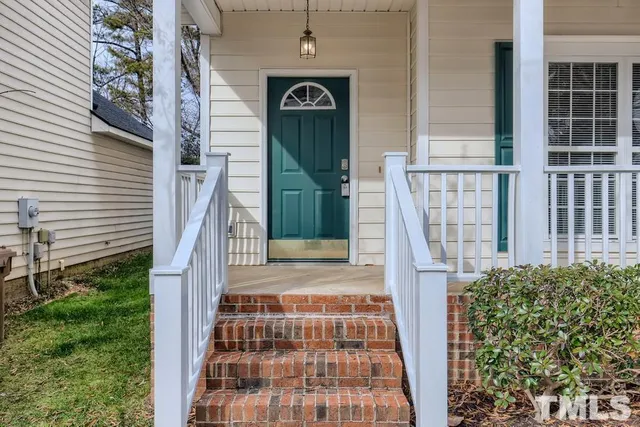 a view of front door of house