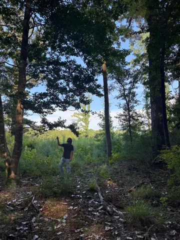 a view of a water with an outdoor space