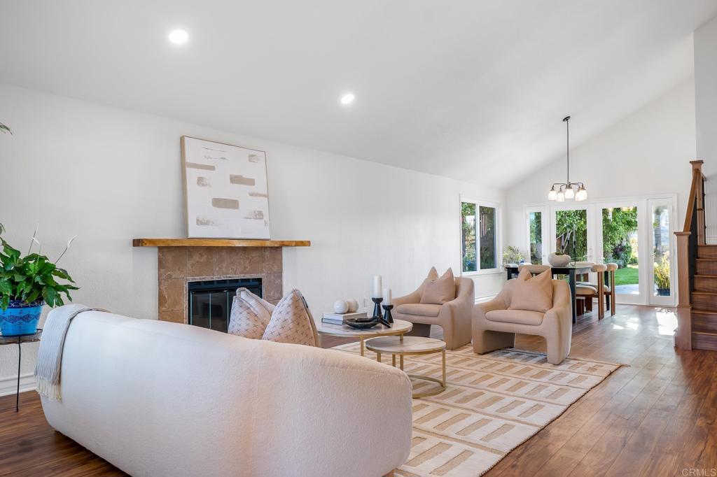 1592 Hawk View Drive Encinitas, CA 92024 - Photo 2 of 55 a living room with furniture and a fireplace