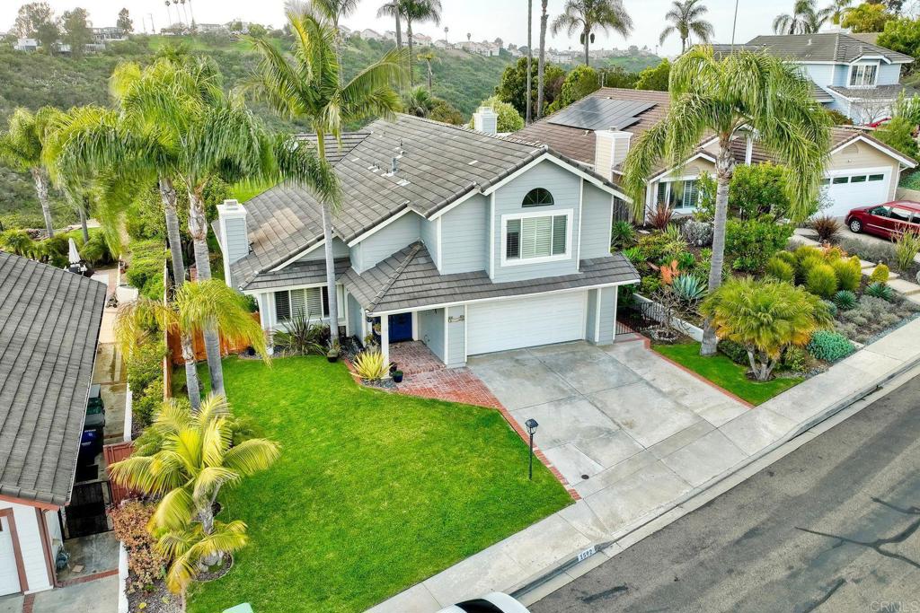 1592 Hawk View Drive Encinitas, CA 92024 - Photo 43 of 55 a aerial view of a house with a yard and potted plants