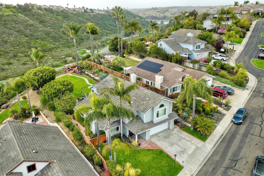 1592 Hawk View Drive Encinitas, CA 92024 - Photo 47 of 55 an aerial view of residential house with outdoor space and swimming pool