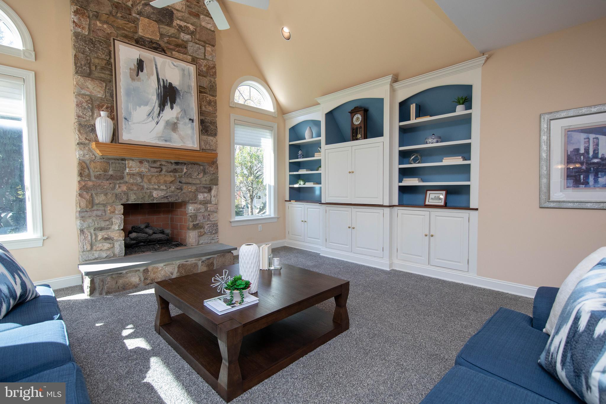 825 Stone House Road Lower Gwynedd, PA 19002 - Photo 7 of 38 Floor to Ceiling Gas Fireplace