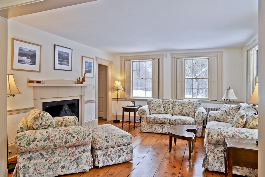 20 Topsfield Road Boxford, MA 01921 - Photo 11 of 30 a living room with furniture and a fireplace